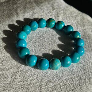 Genuine Turquoise Bead Bracelet